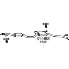01.54920 MTS Средний глушитель выхлопных газов