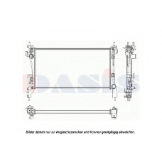 060026N AKS DASIS Радиатор, охлаждение двигателя