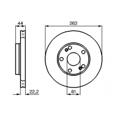 0 986 478 864 BOSCH Тормозной диск