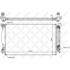 10-25517-SX STELLOX Радиатор, охлаждение двигателя