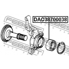 DAC38700038 FEBEST Подшипник ступицы колеса