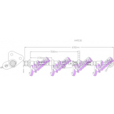 H4530Q Brovex-Nelson Тормозной шланг