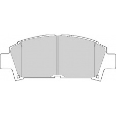 FD6742A NECTO Комплект тормозных колодок, дисковый тормоз