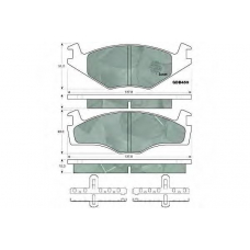 GDB459 TRW Комплект тормозных колодок, дисковый тормоз