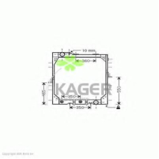 31-3210 KAGER Радиатор, охлаждение двигателя