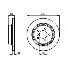 0 986 478 763 BOSCH Тормозной диск