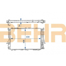 2109160 BEHR Radiator