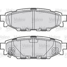 598929 VALEO Комплект тормозных колодок, дисковый тормоз