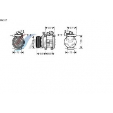 KAK117 AVA Компрессор, кондиционер