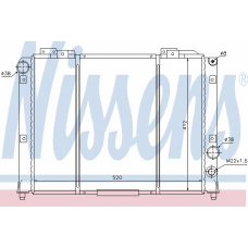 60027 NISSENS Радиатор, охлаждение двигателя