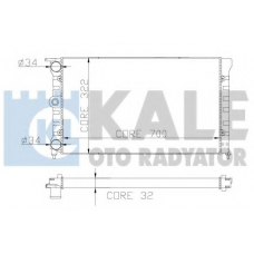 139700 KALE OTO RADYATOR Радиатор, охлаждение двигателя