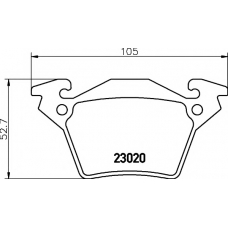 8DB 355 008-641 HELLA PAGID Комплект тормозных колодок, дисковый тормоз