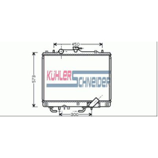 0500121 KUHLER SCHNEIDER Радиатор, охлаждение двигател