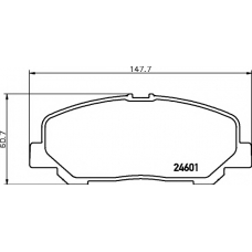 8DB 355 014-391 HELLA PAGID Комплект тормозных колодок, дисковый тормоз