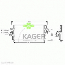 94-6147 KAGER Конденсатор, кондиционер