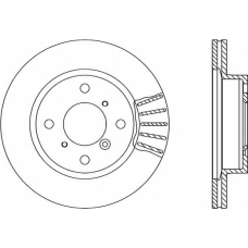 BDA1822.20 OPEN PARTS Тормозной диск