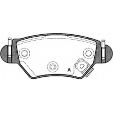 BPA0685.22 OPEN PARTS Комплект тормозных колодок, дисковый тормоз