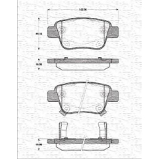 363702161252 MAGNETI MARELLI Комплект тормозных колодок, дисковый тормоз