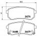 P 30 033 BREMBO Комплект тормозных колодок, дисковый тормоз