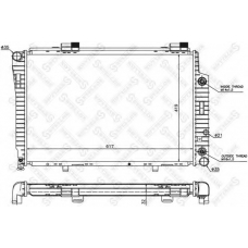 10-25095-SX STELLOX Радиатор, охлаждение двигателя