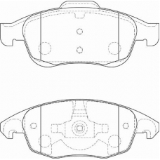 FD7296A NECTO Комплект тормозных колодок, дисковый тормоз