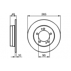 0 986 478 707 BOSCH Тормозной диск