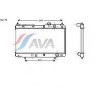 HD2175 AVA Радиатор, охлаждение двигателя