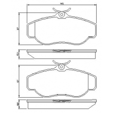0 986 424 565 BOSCH Комплект тормозных колодок, дисковый тормоз