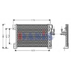 522210N AKS DASIS Конденсатор, кондиционер