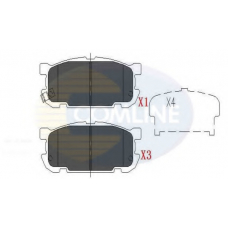 CBP31207 COMLINE Комплект тормозных колодок, дисковый тормоз