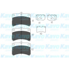 KBP-1510 KAVO PARTS Комплект тормозных колодок, дисковый тормоз