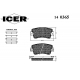 140365 ICER Комплект тормозных колодок, дисковый тормоз