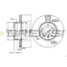 DBB241V BREMSI Тормозной диск