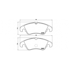 07.B314.05 BREMBO Комплект высокоэффективных тормозных колодок