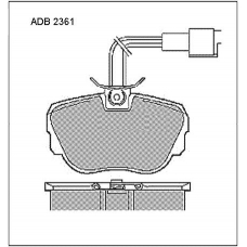 ADB2361 Allied Nippon Тормозные колодки