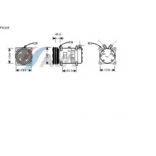 FTK324 AVA Компрессор, кондиционер