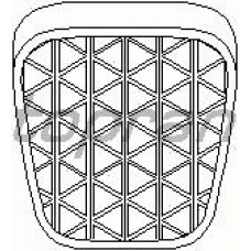 200 911 TOPRAN Накладка на педаль, педаль сцепления