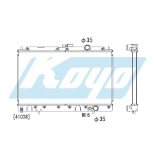 PA030178 KOYO P-tank corrugate-fin ass'y