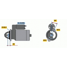 0 001 223 005 BOSCH Стартер