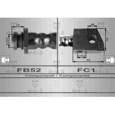 80096 Malo Тормозной шланг