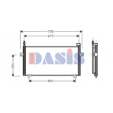 070064N AKS DASIS Конденсатор, кондиционер