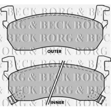 BBP1270 BORG & BECK Комплект тормозных колодок, дисковый тормоз