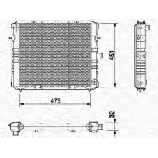 350213577000 MAGNETI MARELLI Радиатор, охлаждение двигателя