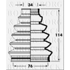 BCB2352 BORG & BECK Пыльник, приводной вал