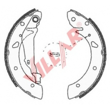 629.0706 VILLAR Комплект тормозных колодок