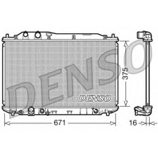 DRM40018 DENSO Радиатор, охлаждение двигателя