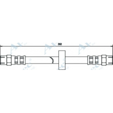 HOS3325 APEC Тормозной шланг