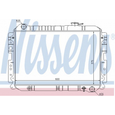 62461 NISSENS Радиатор, охлаждение двигателя