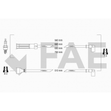 85350 FAE Комплект проводов зажигания