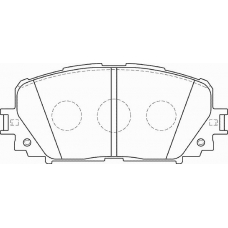 FD7368A NECTO Комплект тормозных колодок, дисковый тормоз